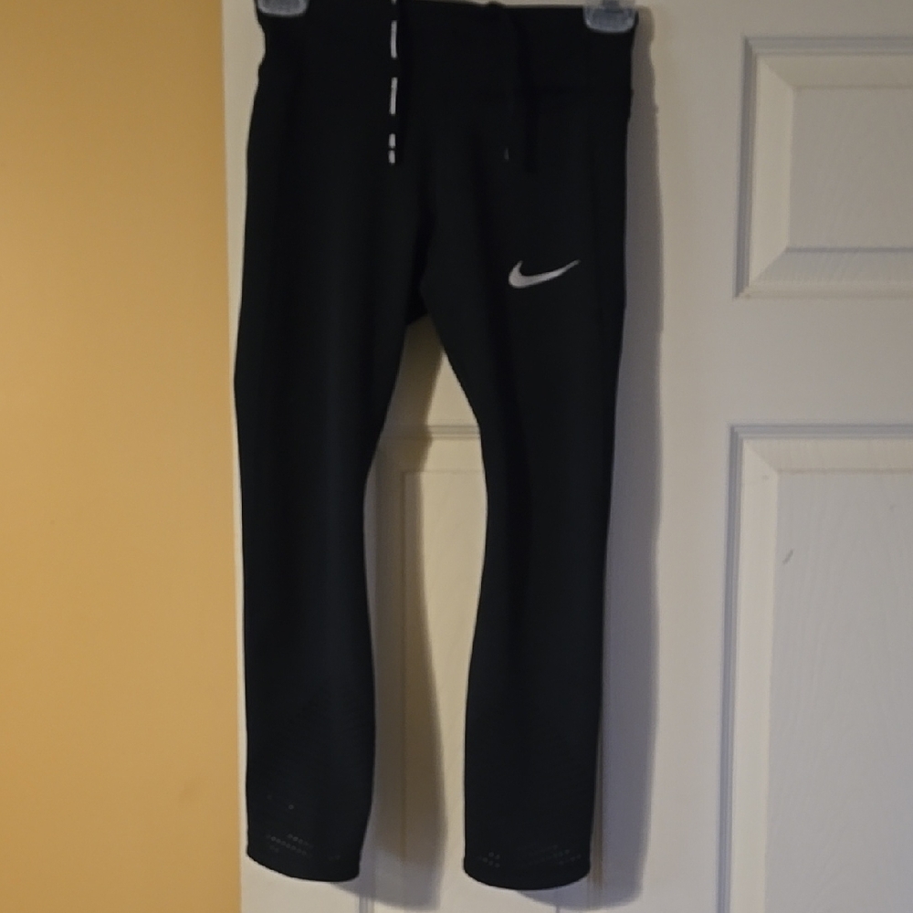 Nike Womens Dri-fit Epic Running Black Capris, Size Xs